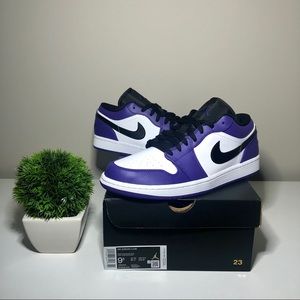 Jordan 1 Court Purple Low - Brand New